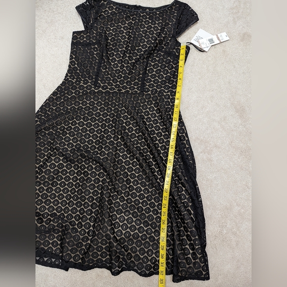 NWT Black Lace Dress - Black Label by Evan-Picone  12 - Picture 8 of 8